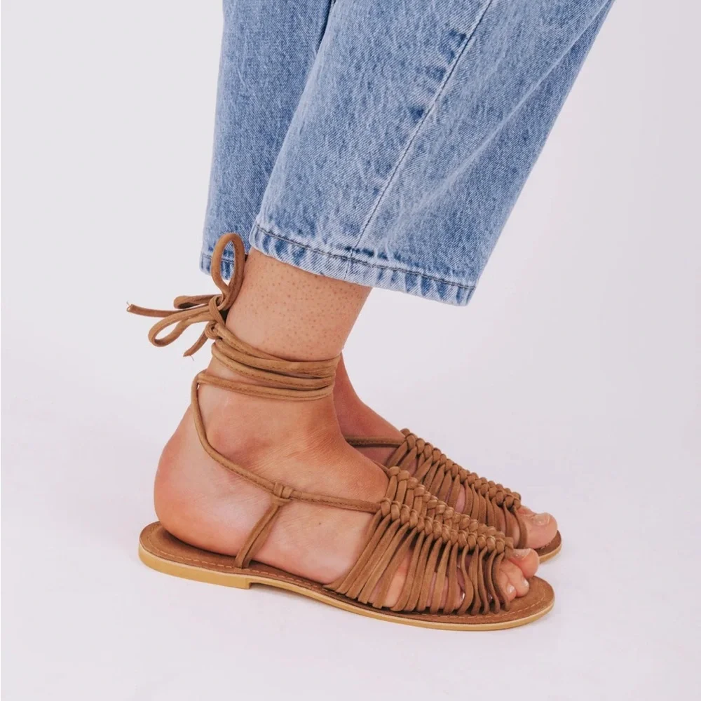 Seychelles Tan Strappy Sandals - Picture 2 of 6